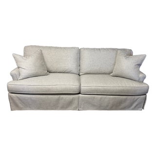 Sherrill Furniture 9600 Series Two Cushion Sofa With Bistro Arm For Sale