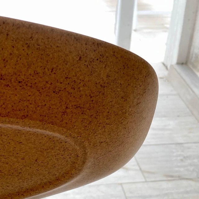 Sandstone Dish with a Fish Pattern in Brown, France, 1950s For Sale - Image 6 of 8