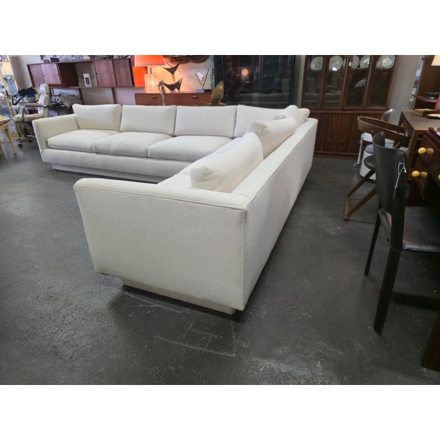 1970s Milo Baughman 2 Piece Sectional For Sale - Image 5 of 6