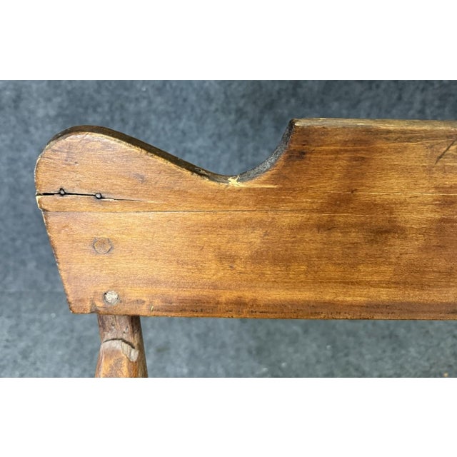 19th Century Solid Maple Bench For Sale - Image 12 of 12