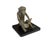Superb vintage cast solid bronze African tribal sculpture from the Ashanti Akan people of Ivory Coast. This seated monkey...