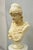 Vintage Victorian Style Carved Marble Young Lady Maiden Bust Statue Sculpture For Sale - Image 11 of 16