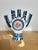 Porcelain Candelabra with Five Fingers Model with Rooster from Sargadelos For Sale - Image 10 of 10