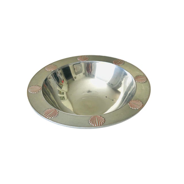 Vintage Wilton Armetale Scallop Seashell Serving Bowl Platter – Pewter Finish Coastal Seafood Serveware Elegant and...