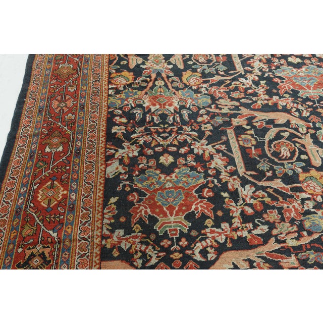 1910s Handmade Antique Persian Sultanabad Rug For Sale - Image 5 of 7