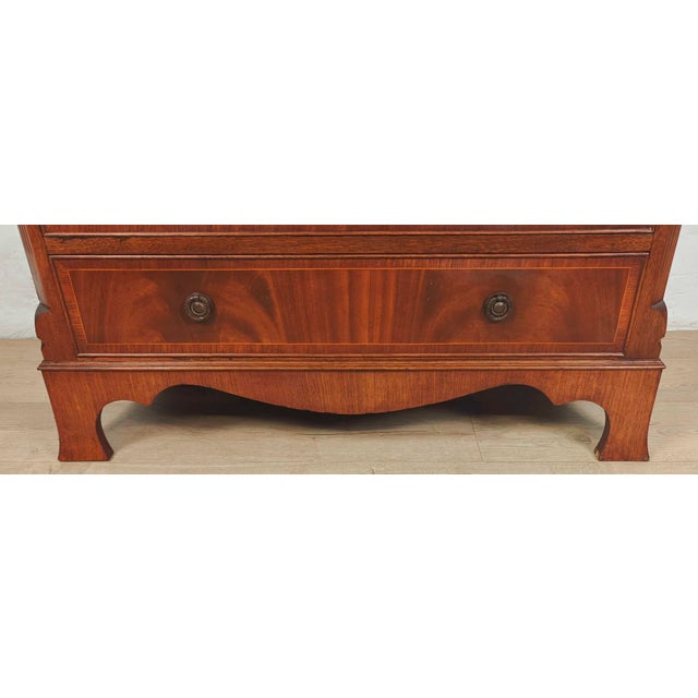Chest of Drawers in Mahogany Drop Handles, 1980 For Sale - Image 9 of 14