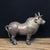 Late 20th Century Vintage Bronze Rhinoceros Figure With Archaic Scrollwork – Xiniu Statue For Sale - Image 5 of 9