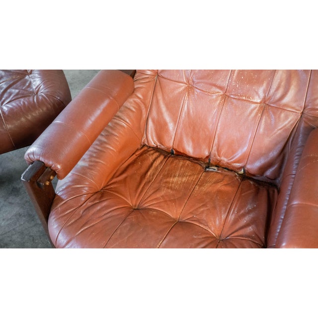 Vintage Percival Lafer Mp-163 Earth Chair & Ottoman For Sale - Image 16 of 18