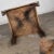 Vintage Modern Square Lane End or Side Table With Carved Leg Design & Chevron Veneer Top For Sale - Image 11 of 13