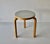 White 1990s Alvar Aalto 3 Legged Stool Model 60 in Birch White Top Artek For Sale - Image 8 of 13