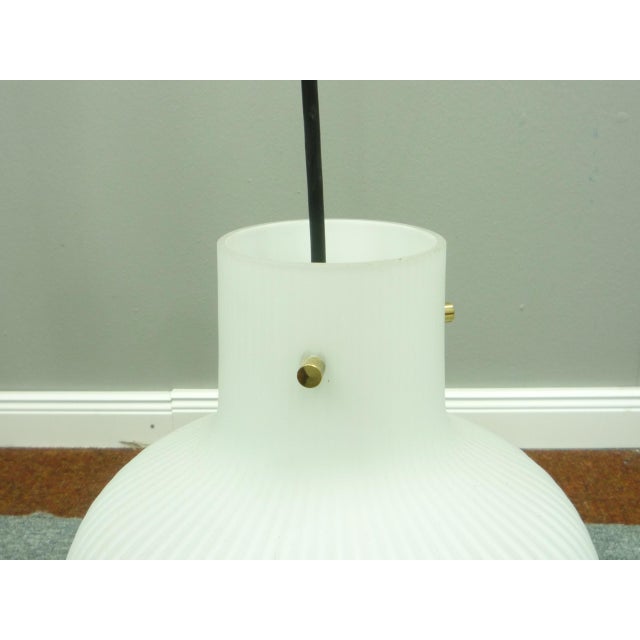 1970s Mid-Century Opal Glass Lamp from Limburg, 1960s For Sale - Image 5 of 15