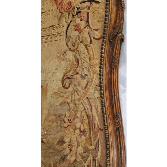 French Early 19th Century French Tapestry With Wooden Custom Frame For Sale - Image 3 of 7