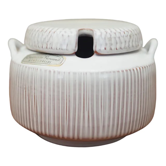 Danish Ceramic Sugar Bowl from Løvemose Keramik, 1970s For Sale