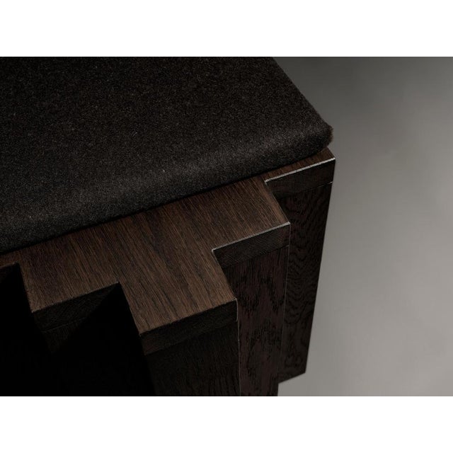 Not Yet Made - Made To Order Cadence 155 Bench in Dark Brown European Oak by Mokko Amsterdam For Sale - Image 5 of 11
