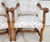 French Louis XIII Os De Mouton Linen Armchairs Pair For Sale - Image 15 of 18