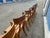 Teak Klismos Patio Dining Chairs. - Set of 6 For Sale - Image 9 of 17