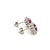 Traditional Diamond Rubellite Tourmaline Earrings 14k Gold 1.36 Tcw Certified For Sale - Image 3 of 13