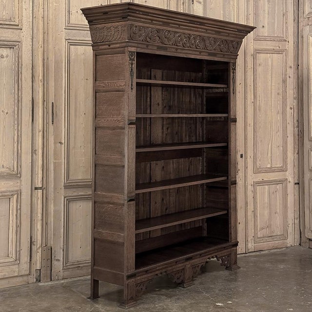 19th Century Dutch Renaissance Open Bookcase For Sale - Image 18 of 18
