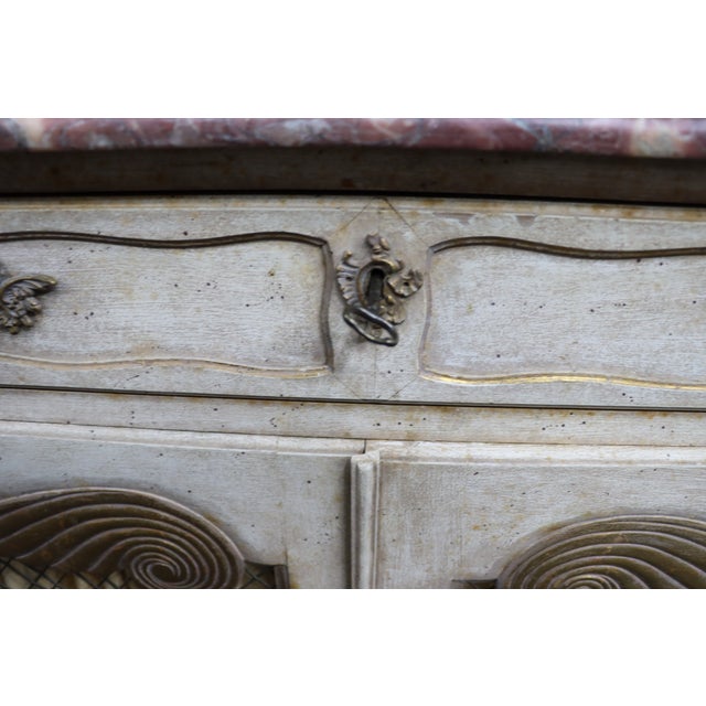 Late 20th Century Italian Marble-Top Credenza For Sale - Image 5 of 11