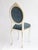 Wood Vintage French Louis XV Style Wooden Chair with Blue Velvet, 1960s For Sale - Image 7 of 9