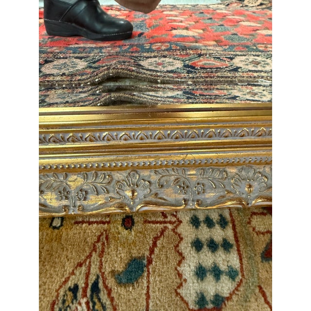 Gold Z Gallerie Old World Over Mantle Mirror, Vintage For Sale - Image 8 of 12