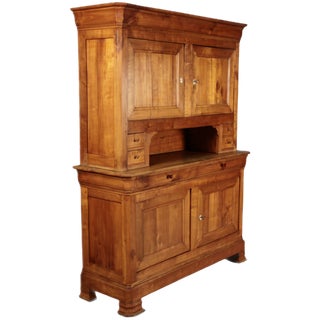 Antique Biedermeier Cabinet in Cherry, 1830 For Sale