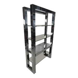 1960s Impressive Mid-Century Modern Paul Evans Chrome Étagère