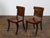19th Century Pair of English Regency Mahogany Hall Chairs with Painted Coat of Arms For Sale - Image 5 of 12