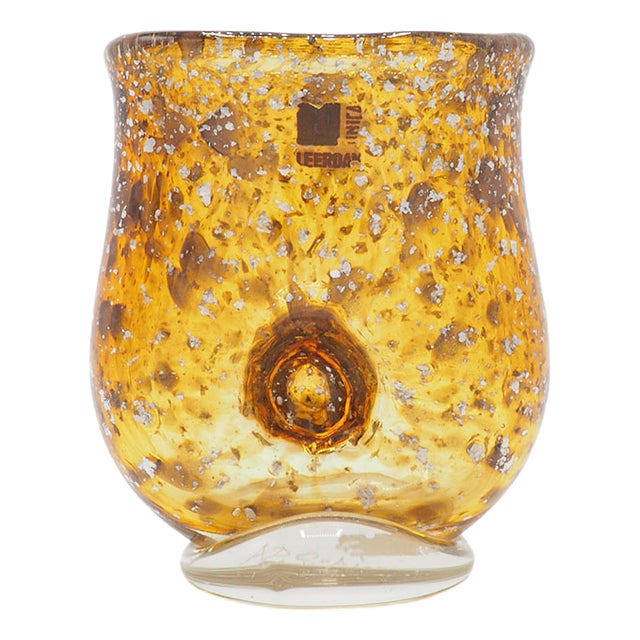 Unica M 167 Vase in Glass by A.D. Copier for Royal Leerdam Crystal, 1930s For Sale