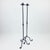 Hand Forged Iron Candelabra Pair (105cm) Antique Copper Hammered Stem with Socket and Drip Plate For Sale - Image 6 of 7