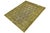 Boho Chic Retro Persian No Pile Green/Brown Wool Rug - 7'8'' X 9'9'' For Sale - Image 3 of 10