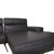 Monroe Leather Corner Sofa in Grey Anthracite and Wood Brown with Right Chaise Lounge and Manual Function from Koinor For Sale - Image 9 of 18