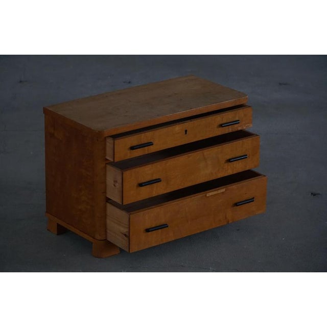 Scandinavian Art Deco Chest of Drawers in Birch, 1930s For Sale - Image 16 of 18
