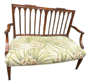 Antique Walnut American Love Seat
