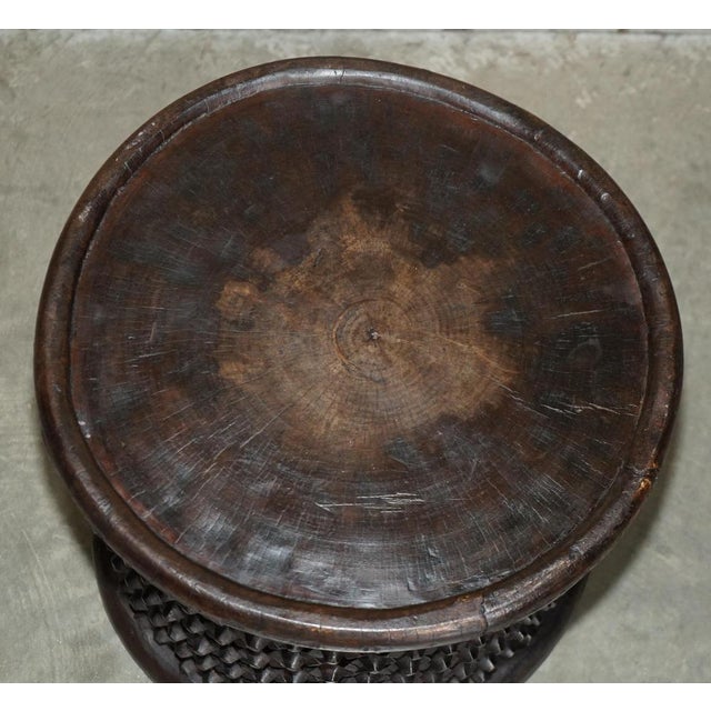 Hand-Carved Bamileke Side Table or Stool, Cameroon, 1930s For Sale - Image 3 of 15