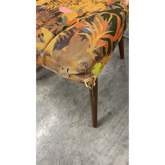 Pumpkin 1960s Attributed to Adrian Pearsall High Back Slim-Jim Chairs Model 2051c for Craft Associates Set of 5 For Sale - Image 8 of 11