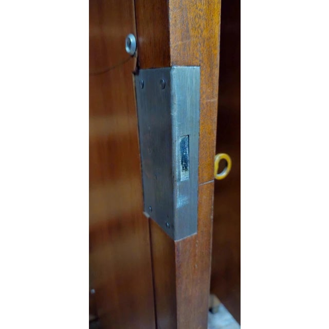 Large Antique Mahogany Wardrobe with Mirror, 1890s For Sale - Image 4 of 15