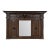 Antique Italian Renaissance Revival Walnut Mantel Mirror For Sale