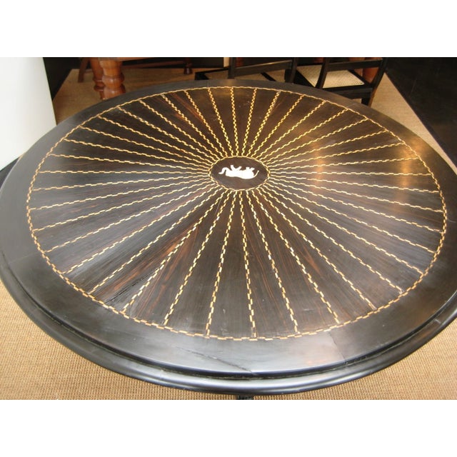 19th C. Anglo Indian Center Table For Sale - Image 4 of 4