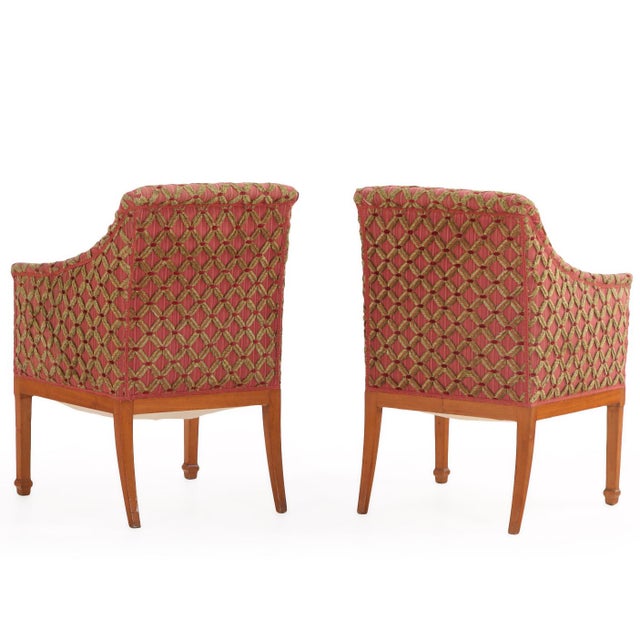 Wood Pair of Italian Maple Armchairs, C. 1940 For Sale - Image 7 of 7