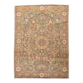 Antique Zabihi Collection Persian Tabriz Accent Rug - 4'7" x 6' For Sale