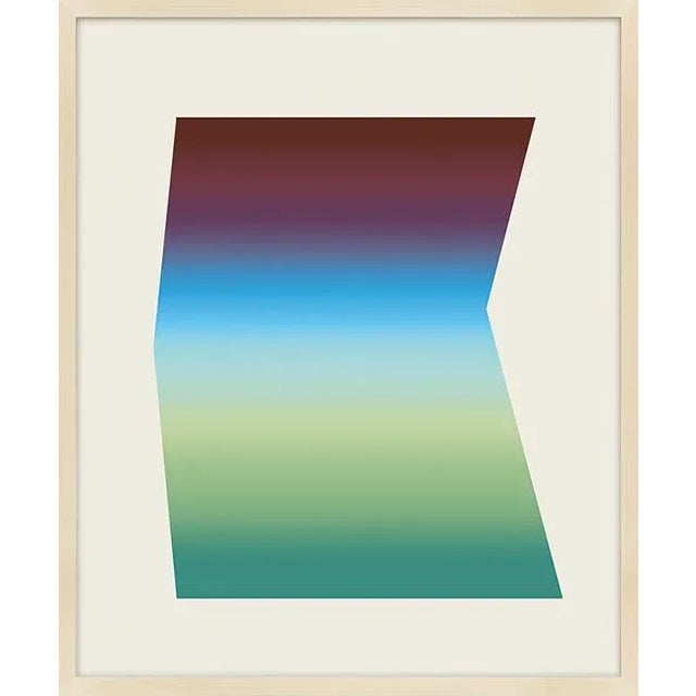 Abstract Desert Gradient Shape by Kinley Danger, Framed Art Print, 24x32 For Sale - Image 3 of 3