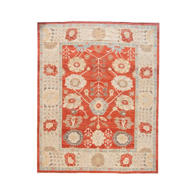21st Century Sultanabad Contemporary Wool Rug 12 X 15 For Sale