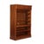 Oversized Antique Oak Roll Front Bookcase Circa 1920 For Sale - Image 9 of 15