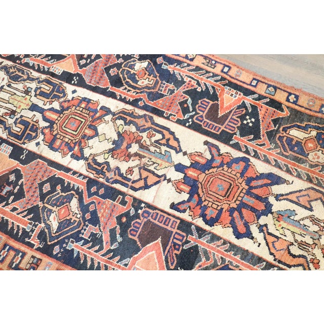 Tribal Northwest Persian Wide Intermediate Runner rug no. j5274 For Sale - Image 4 of 8