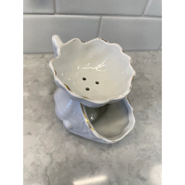 Mid 20th Century Vintage Shell-Form Scuttle or Shaving Mug For Sale - Image 4 of 12