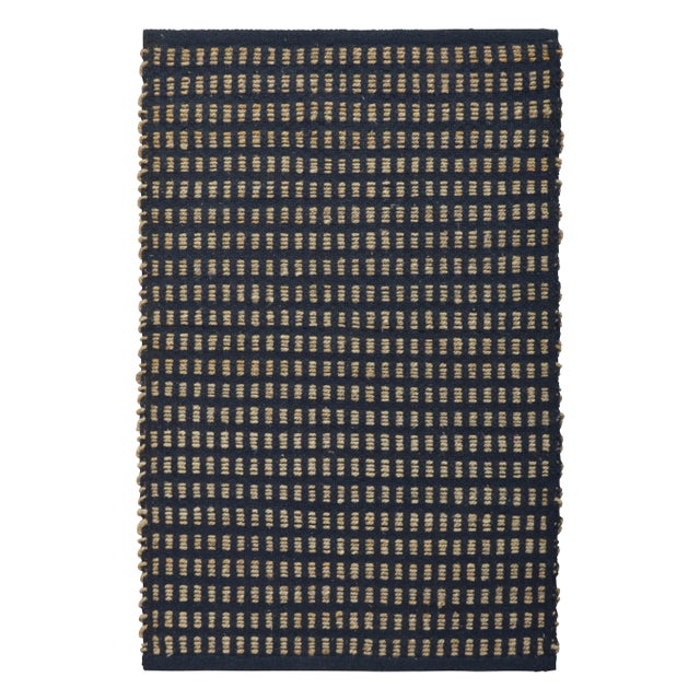 Modern Rug & Kilim Hand Knotted Blue, Beige and Gold Natural Rug, 8' x 10' For Sale - Image 3 of 3