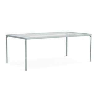 Brown Jordan Kantan Aluminum 43" x 77" Rectangle Dining Table in Harbor For Sale