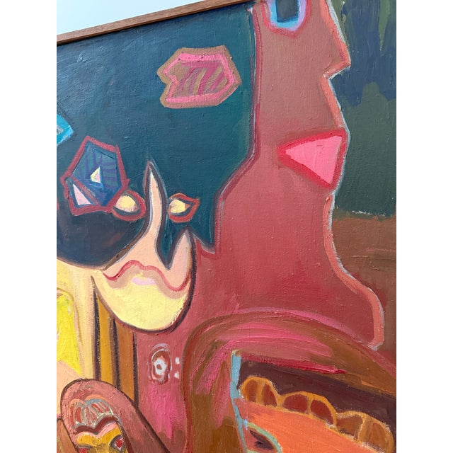 Textile 1960s ‘Infamous Facades’ by Molly Schiff For Sale - Image 7 of 12