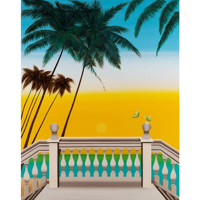 Forest Green Marta Rynkiewicz, Happiness, 2021, Acrylic on Canvas For Sale - Image 8 of 8